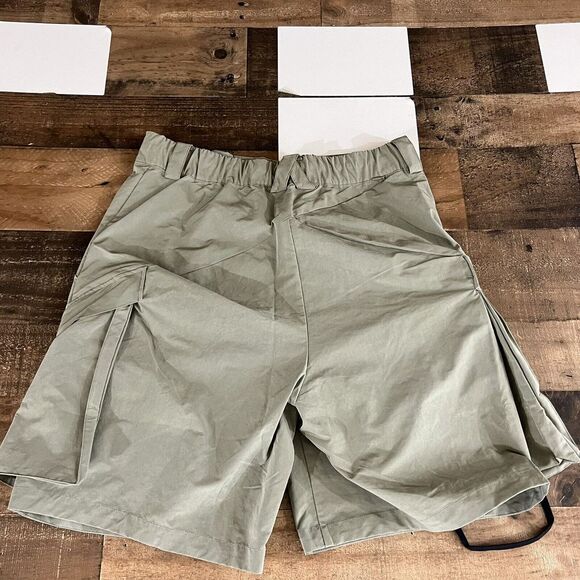 ARYS Dealer Shorts Mens Sz Medium Cargo Nylon Suede Removable Pockets Greygreen - Picture 2 of 16